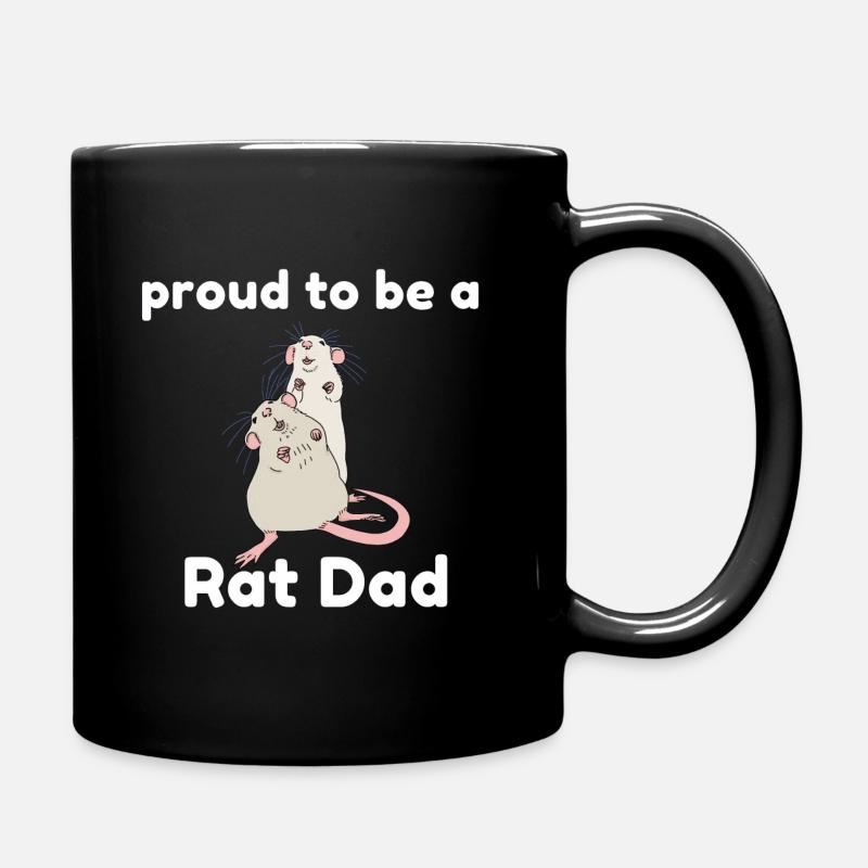 Rattenvater - Tasse einfarbig - Schwarz