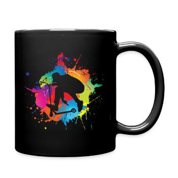 Scooter - Tasse einfarbig - Schwarz - Rechts