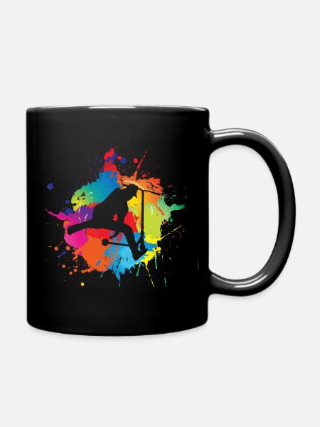 Scooter - Full Colour Mug - black