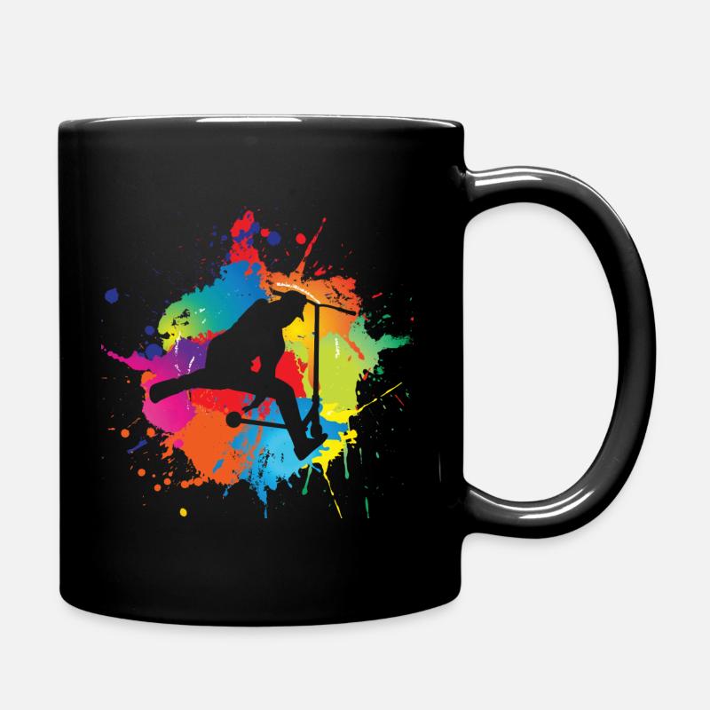 Scooter - Full Colour Mug - black