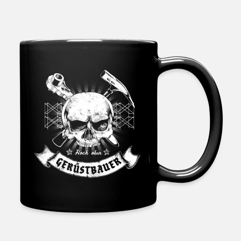 Gerüstbauer - Tasse einfarbig - Schwarz
