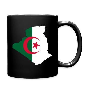 algeria Algerien Algier Land Flagge Geschenk - Tasse einfarbig - Schwarz - Rechts