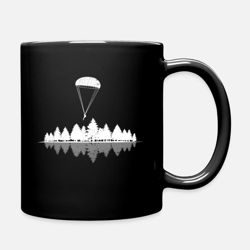 Gleitschirm Gleitschirmfliegen Paragliding Retro - Tasse einfarbig - Schwarz