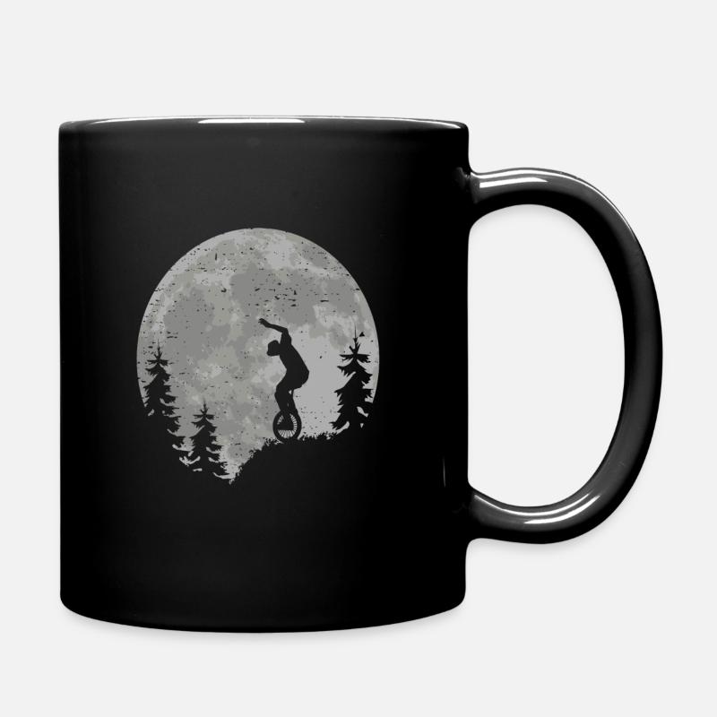 Monocycle cadeau lune monocycliste monocycle - Mug uni - noir
