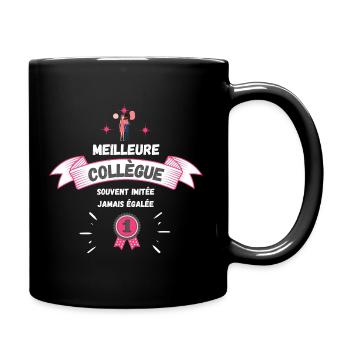 Meilleure collègue / métier / humour / cadeau - Mug uni - noir - Droite