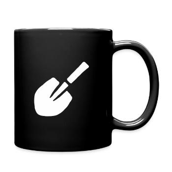 Pelle jardinier bêche jardin hobby jardinier - Mug uni - noir - Droite
