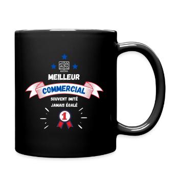Meilleur commercial / métier / humour - Mug uni - noir - Droite