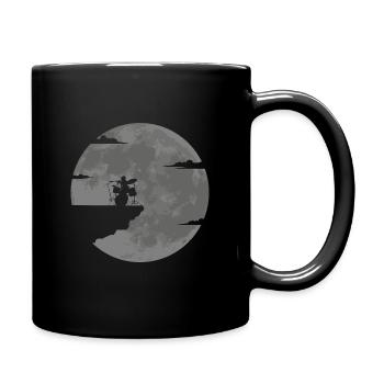 Idée cadeau batterie batteur pleine lune - Mug uni - noir - Droite