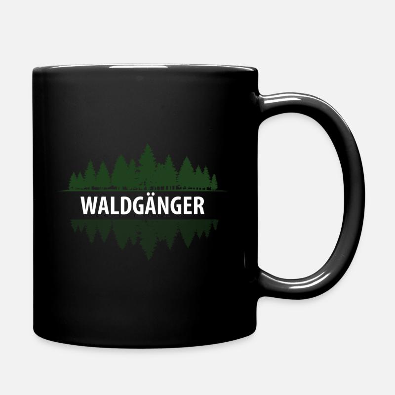 Waldgänger Natur Wald Wandern Einzelgänger Geschen - Tasse einfarbig - Schwarz