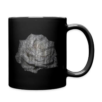 ROSE BLANCHE FLEUR BLANCHE - Mug uni - noir - Droite
