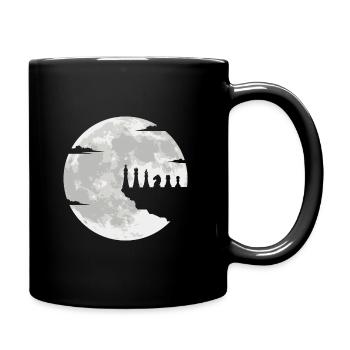 Échecs pièces d'échecs joueur d'échecs pleine lune - Mug uni - noir - Droite