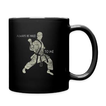 joueur de karaté - Mug uni - noir - Droite