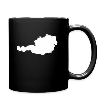 Austria outline Austria map Austrians - Full Colour Mug - black - Right