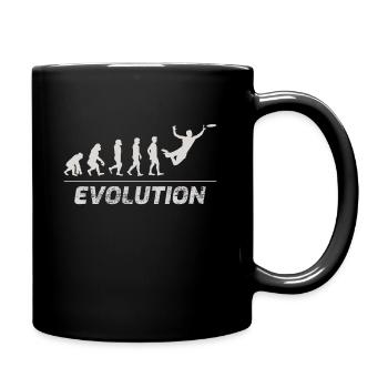 Ultimate Frisbee Evolution Disc Sports Funny Gift - Full Colour Mug - black - Right