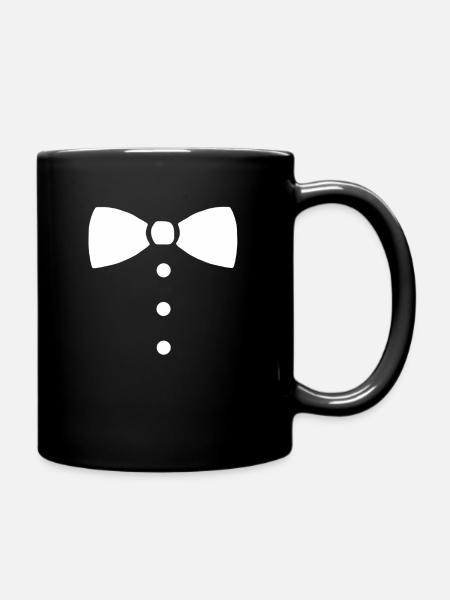 Fliege Schick Anzug Anlass Kinder Geschenk schön - Tasse einfarbig - Schwarz