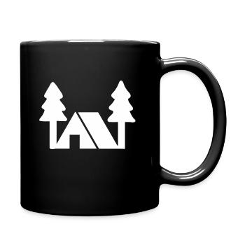 Camping Gift Camping Nature Camping Holiday Tent - Full Colour Mug - black - Right