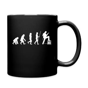 Guitarist guitar evolution electric guitar - Full Colour Mug - black - Right
