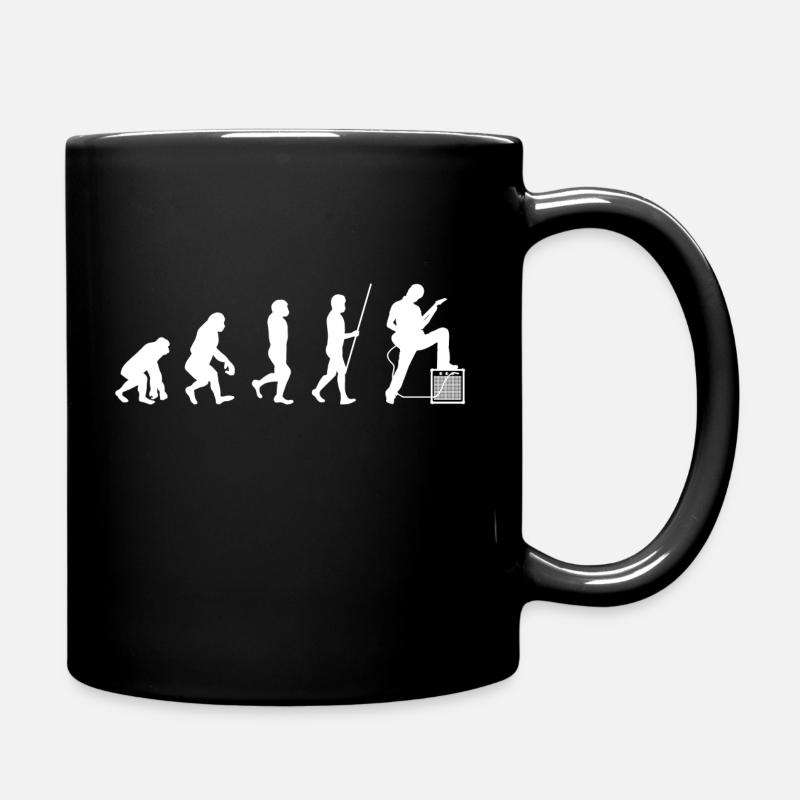 Guitariste guitare évolution guitare électrique - Mug uni - noir