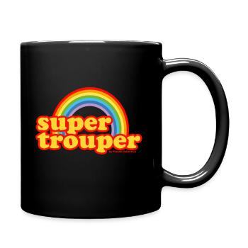 Supertrouper Rainbow Pseudo 70s 70s Collection - Full Colour Mug - black - Right