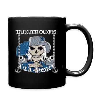 Dunkerquois à la mort - Mug uni - noir - Droite