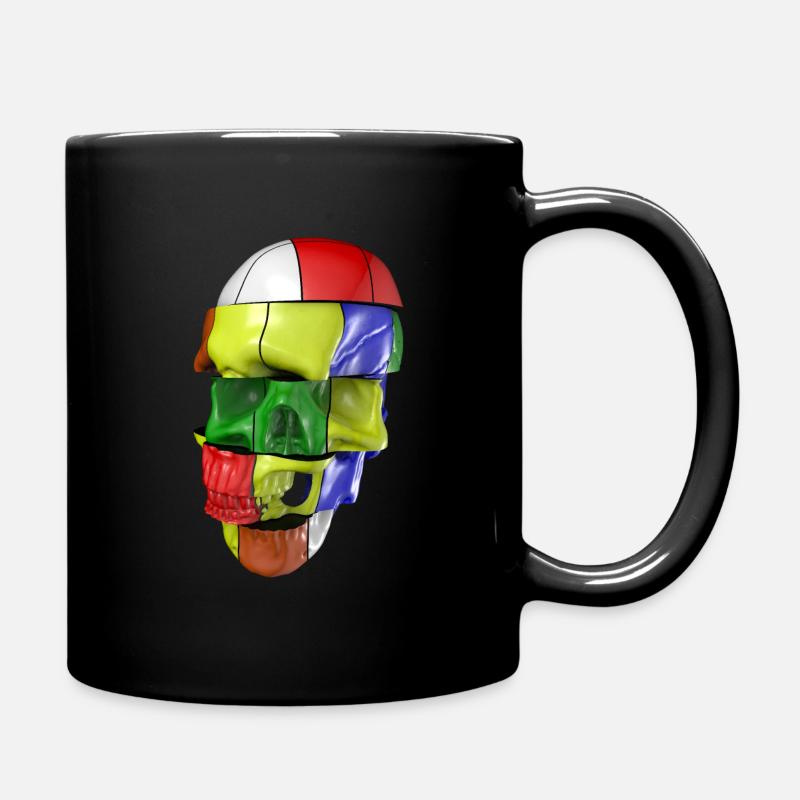 Le crâne de cube - Mug uni - noir