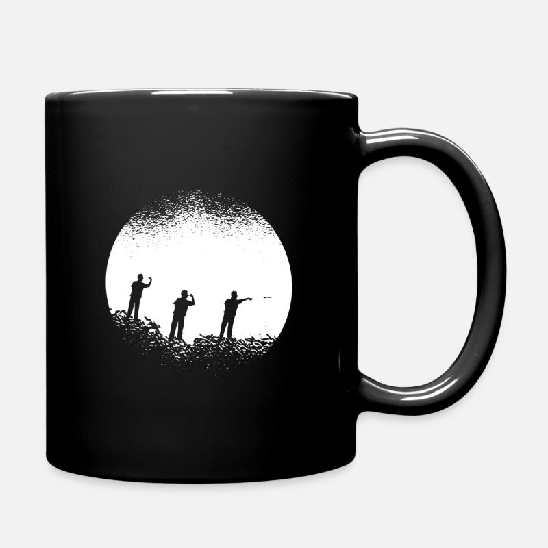 Dart Dartspieler Darten Darsport Dartpfeile - Tasse einfarbig - Schwarz