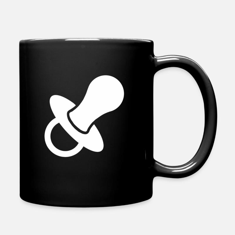 Schnuller Geschenk Kleinkind Baby Schwangerschaft - Tasse einfarbig - Schwarz