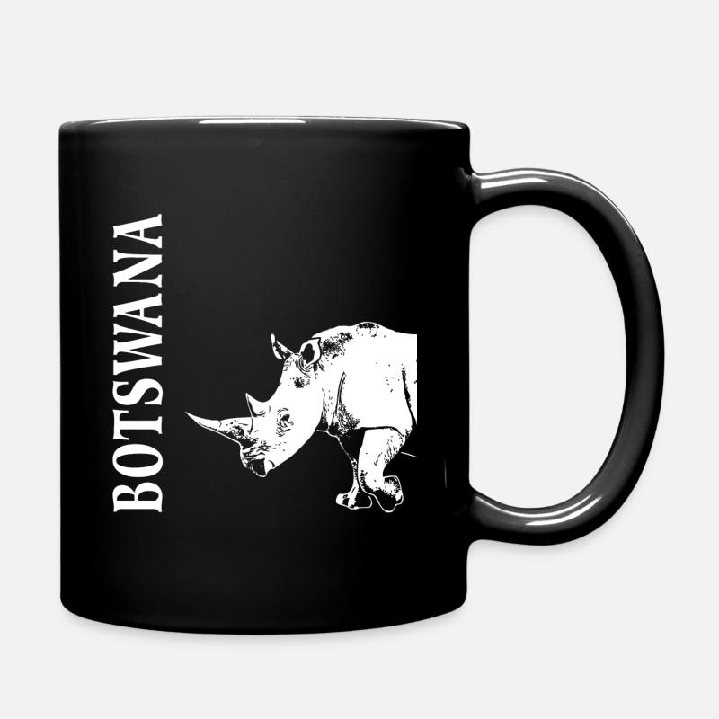 Botswana - Nashorn - Tasse einfarbig - Schwarz