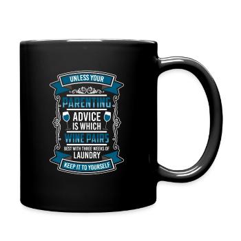 Parenting Parenthood - Full Colour Mug - black - Right