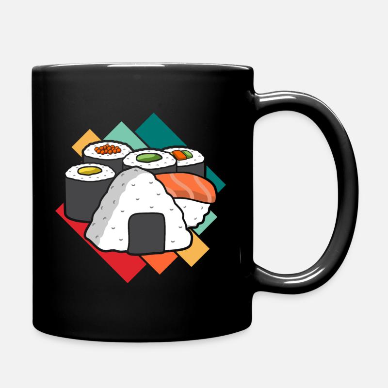 Sushi - Tasse einfarbig - Schwarz