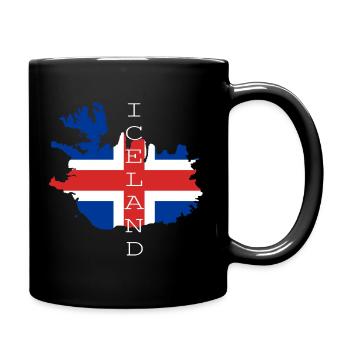 islande drapeau drapeau - Mug uni - noir - Droite