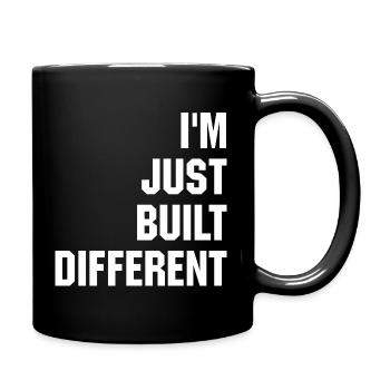 Je suis juste construit différemment - Mug uni - noir - Droite