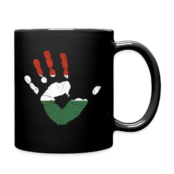 Ungarn Flagge Ungarische Fahne Balaton Hungary - Tasse einfarbig - Schwarz - Rechts