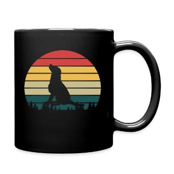 RETRO | Labrador - Full Colour Mug - black - Right