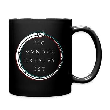 Sic mundus creatus est - Tasse einfarbig - Schwarz - Rechts