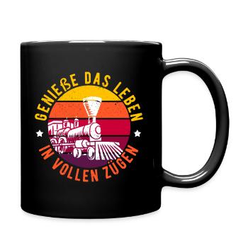 Zug - Tasse einfarbig - Schwarz - Rechts