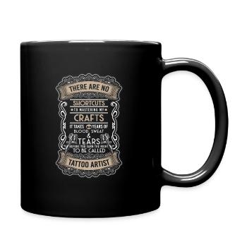 Tattoo Tinte Tattoostudio - Tasse einfarbig - Schwarz - Rechts