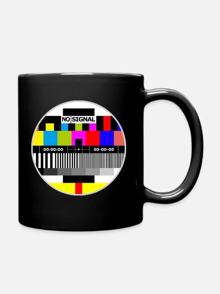End of broadcast after work - Full Colour Mug - black