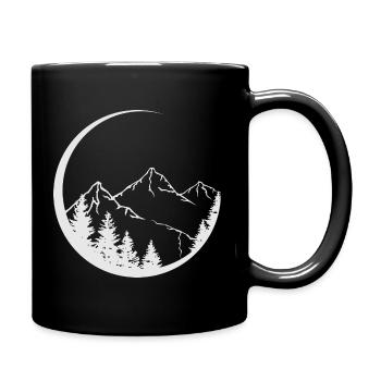 Geburtstagsgeschenk für Berge und Wanderer - Tasse einfarbig - Schwarz - Rechts