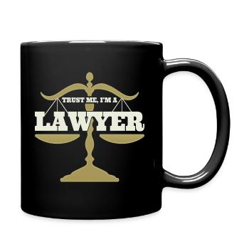 Avocat droit idée cadeau avocat avocat - Mug uni - noir - Droite