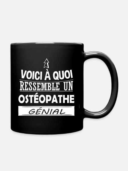 Ostéopathe - Ostéopathie - Cadeau - Ostéo - Humour - Mug uni - noir
