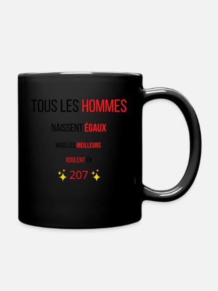 Tous les Hommes naissent égaux 207 - Mug uni - noir