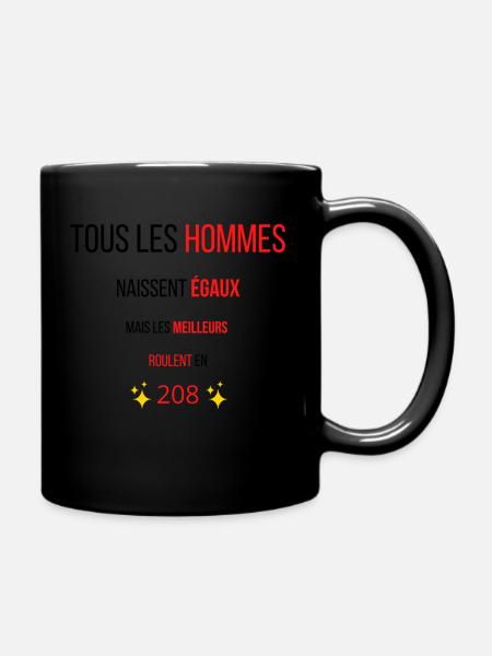 Tous les Hommes naissent égaux 208 - Mug uni - noir