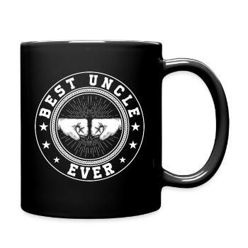 Bester Onkel aller Zeiten Retro Fist Bump Liebling - Tasse einfarbig - Schwarz - Rechts