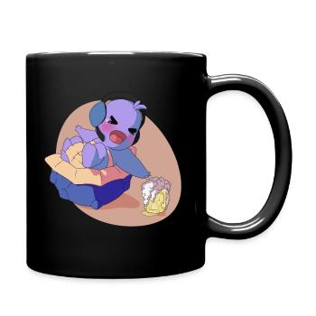 TortueBourrey Vie de merde (sans texte) - Mug uni - noir - Droite