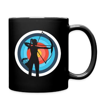 Archer Archer Archery Women - Full Colour Mug - black - Right