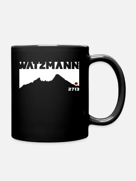 Watzmann Bayern Berchtesgaden Deutsche Flagge Berg - Mug uni - noir