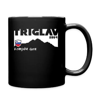 Triglav 2864 Kranjska Gora Slovenia Mountain Hiking - Full Colour Mug - black - Right