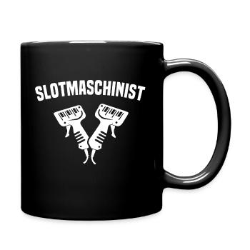 Slotcar Slotracing Slotcars Slotmaschinist - Tasse einfarbig - Schwarz - Rechts