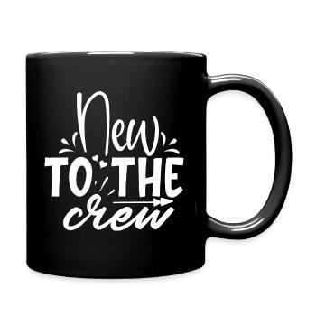 Baby saying new to the crew baby saying baby sayings - Full Colour Mug - black - Right
